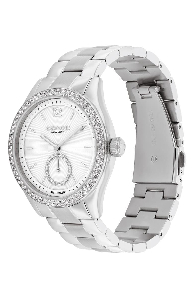 COACH Brooks Bracelet Watch, 38mm, Alternate, color, Silver
