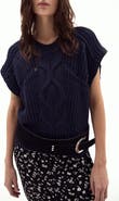 DELUC Pistacchio Cable Knit Sweater Vest
