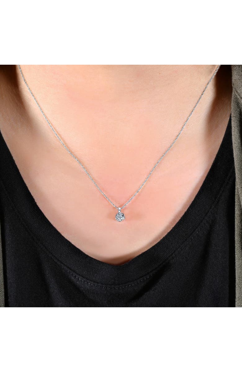 Bliss Diamond 1/2 ct Solitaire Lab Grown Diamond Pendant available in 14K and Platinum, Alternate, color, 14K White Gold