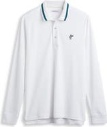 ASHWORTH GOLF Long Sleeve Innovation Interlock Polo