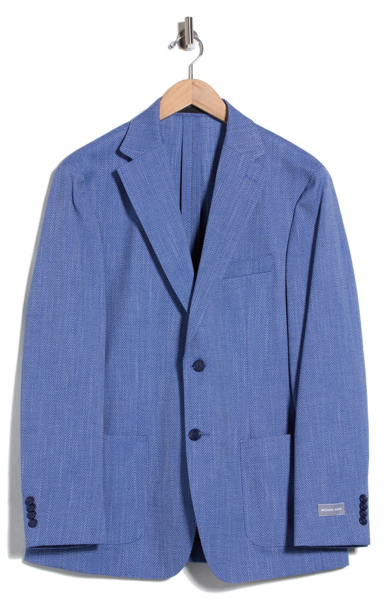 Michael Kors Two-Button Sport Coat, Alternate, color, Blue
