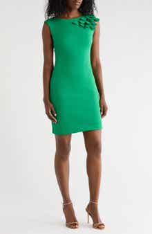Julia Jordan Floral Sleeveless Sheath Dress