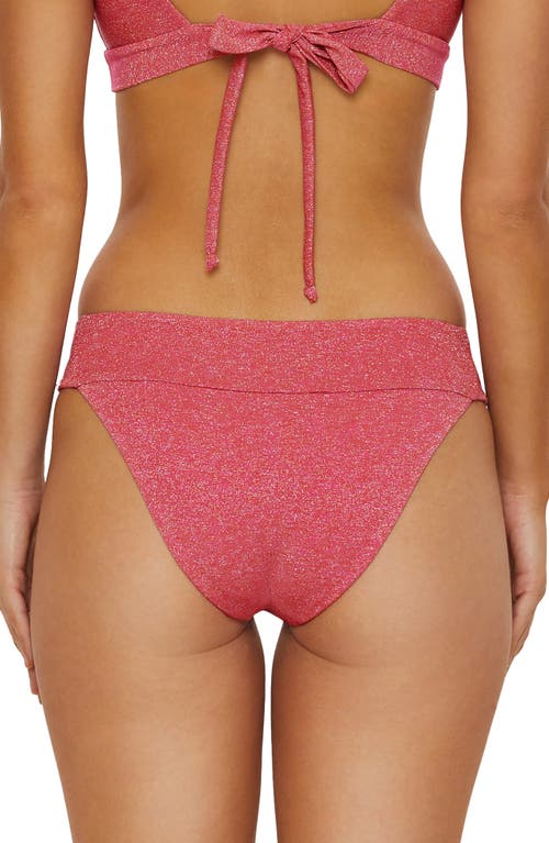 Isabella Rose Marseille Metallic Swim Bottoms In Rouge