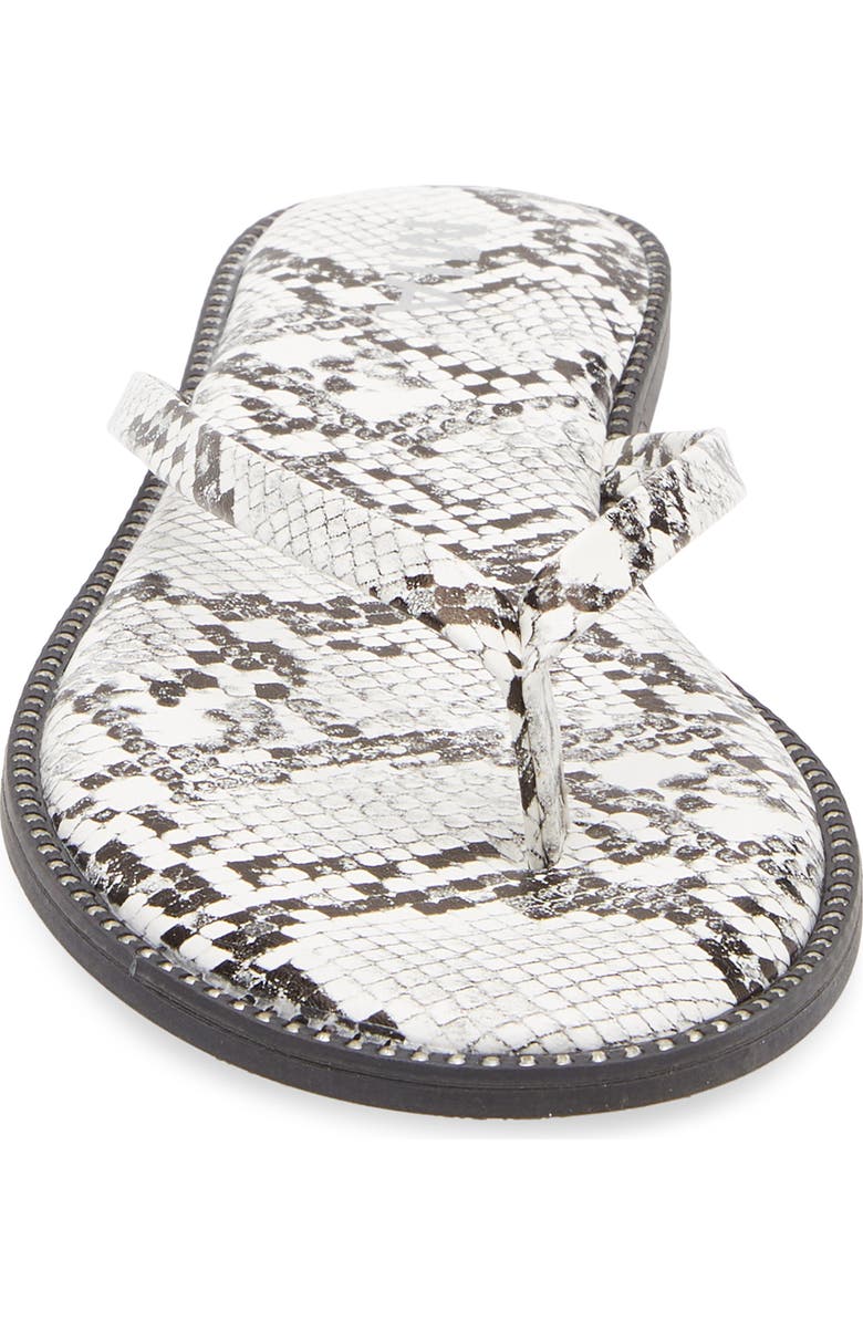 MIA Aster Flip Flop, Alternate, color, White Snake Emobossed