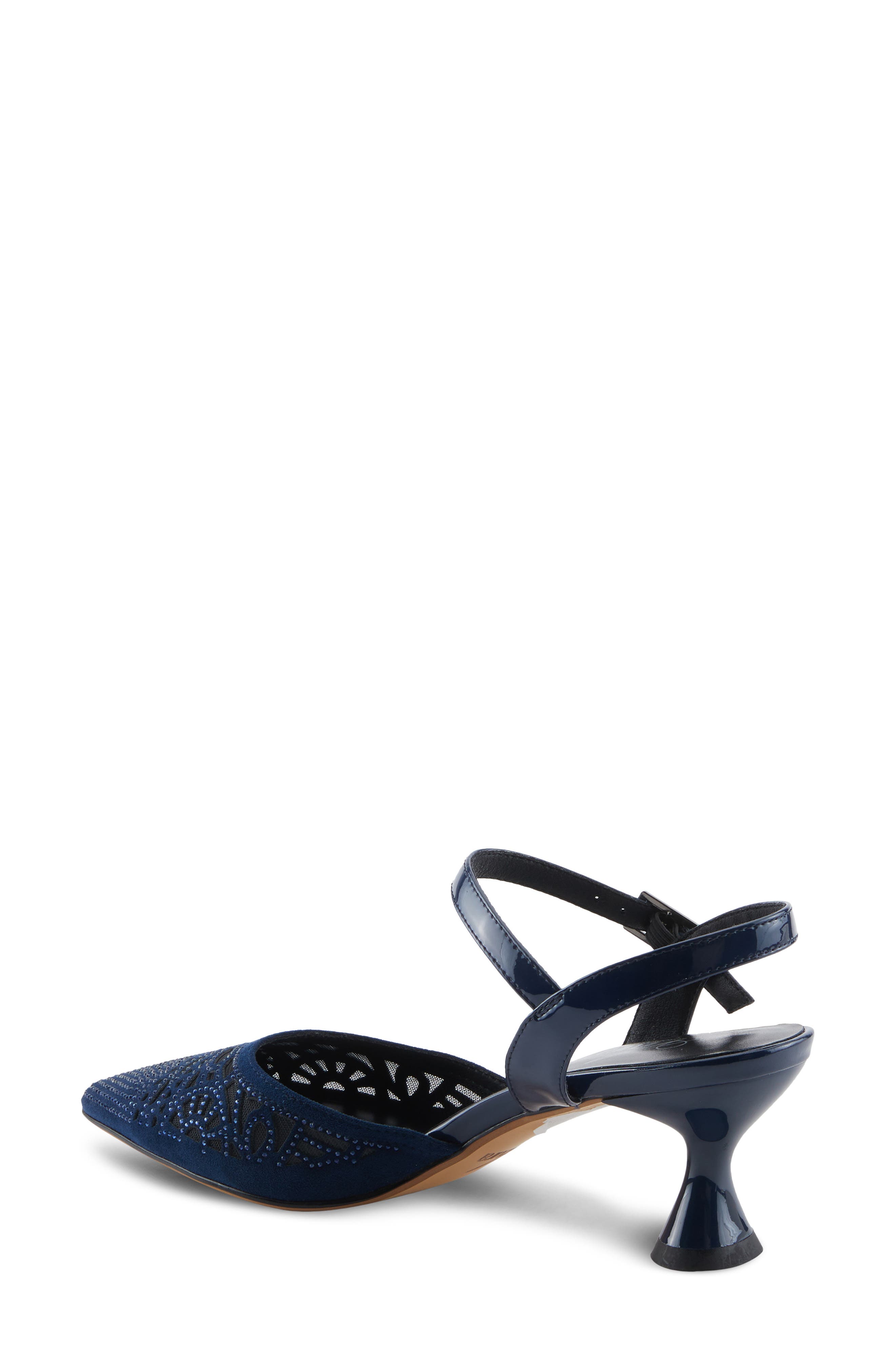 Delicate Rhinestone Pump, Alternate, color, NAVY