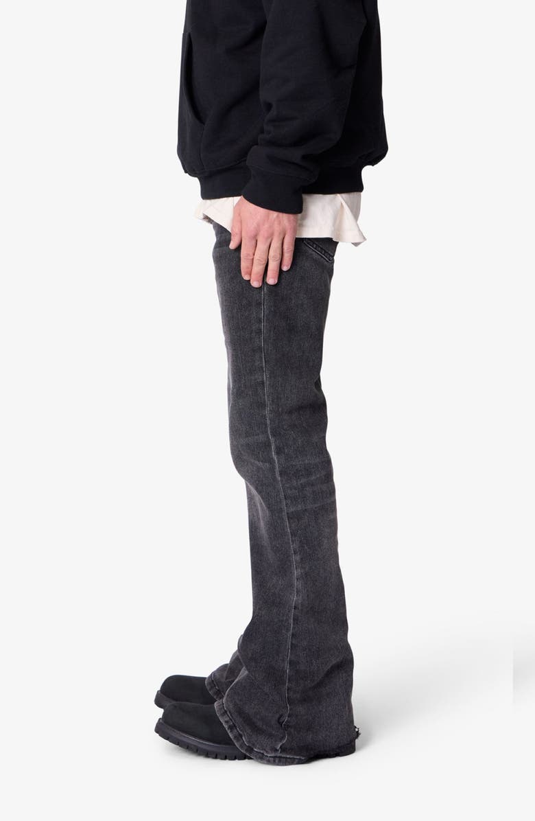 mnml Super Flare Jeans, Alternate, color, Vintage Black
