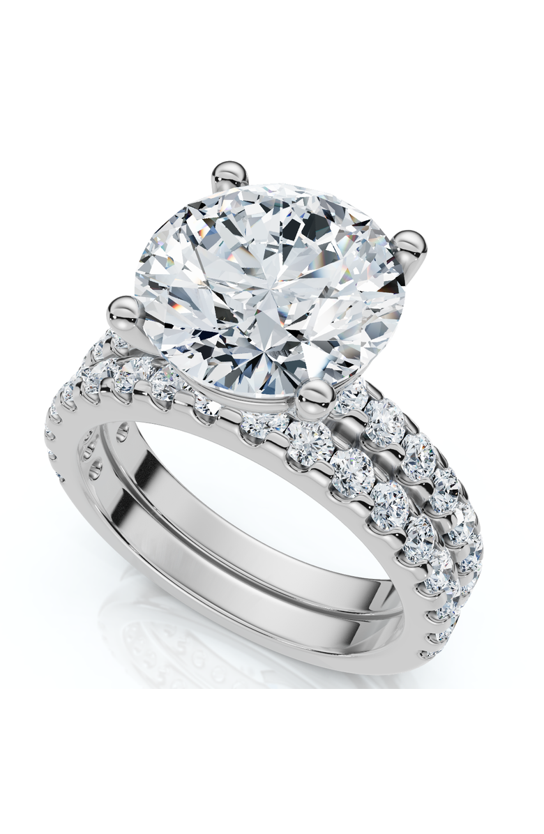 Bliss Diamond Certified 3 1/2Ct Diamond Engagement Matching Wedding Rings 14k Gold Lab Grown, Alternate, color, 