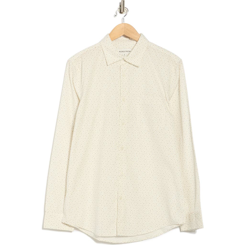 Nordstrom Disty Button-up Shirt In White