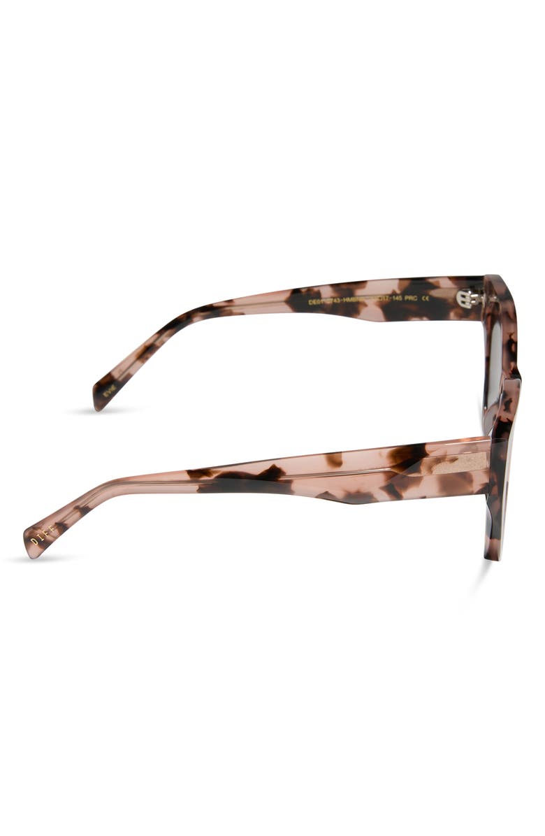 DIFF Evie 54mm Polarized Sunglasses, Alternate, color, Himalayan Tortoise / Brown