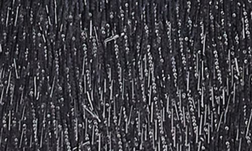 Topshop Sequin Fringe Strapless Midi Dress