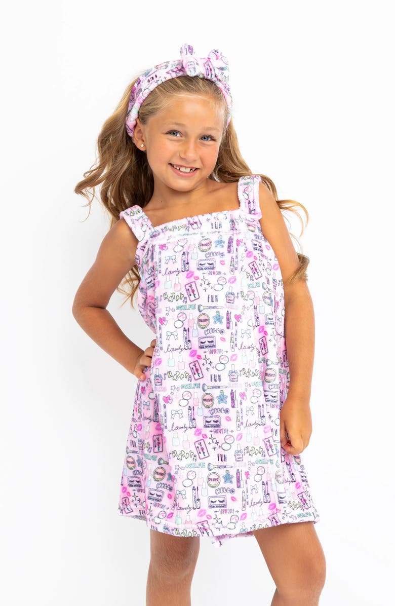 Preppy Goose Makeup Plush Spa Wrap Towel, Main, color, 