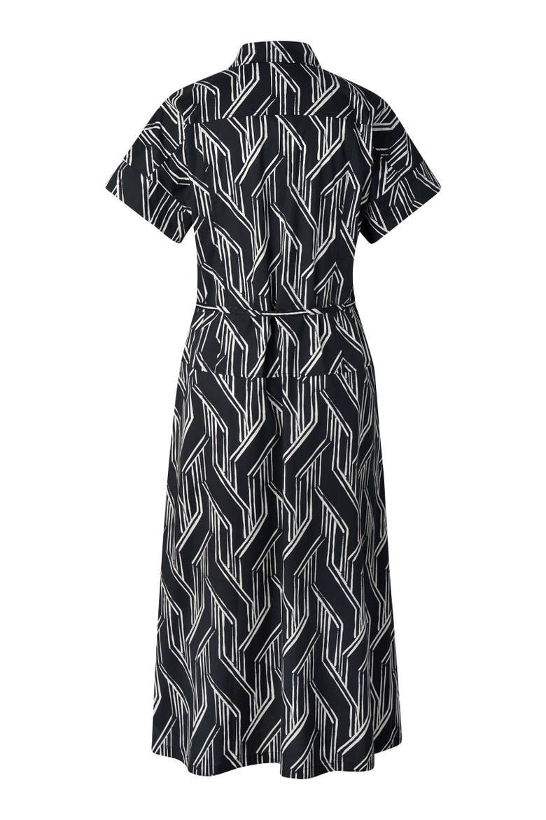 Roxana Shirt Dress, Alternate, color, Navy blue/off-white