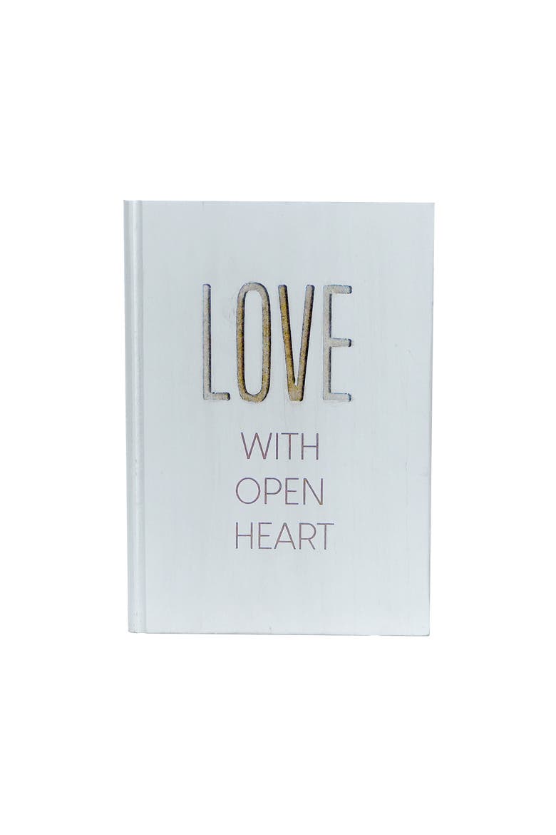 With Open Heart Tabletop Sign, Main, color, White