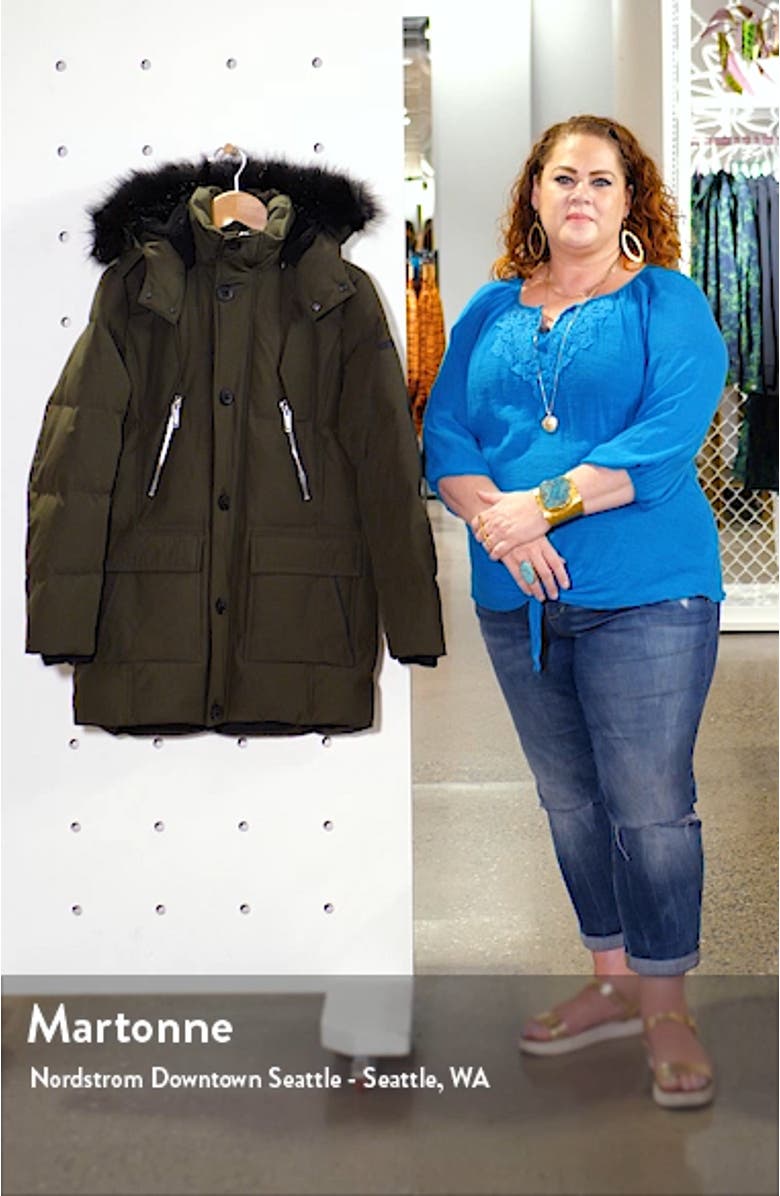 Faux Fur Trim Down & Feather Quilted Parka, sales video thumbnail