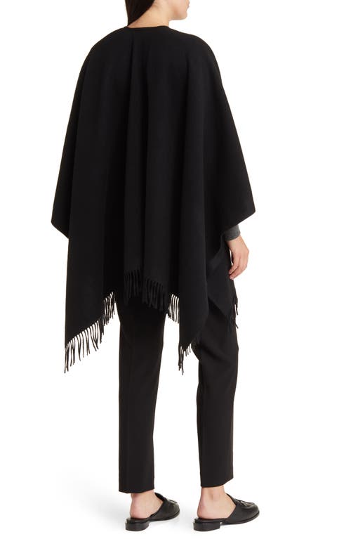 Vince Wool & Cashmere Ruana In Black