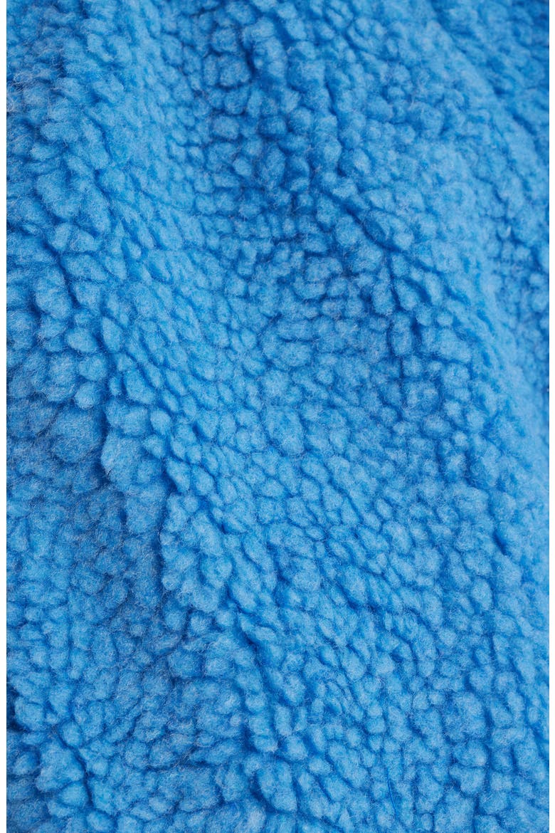 Denim Blue Fleece Quarter Snap Pullover, Alternate, color, DENIM BLUE