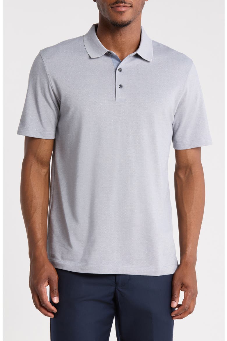 Pique Cotton Polo, Main, color, MOAT/VAPOR