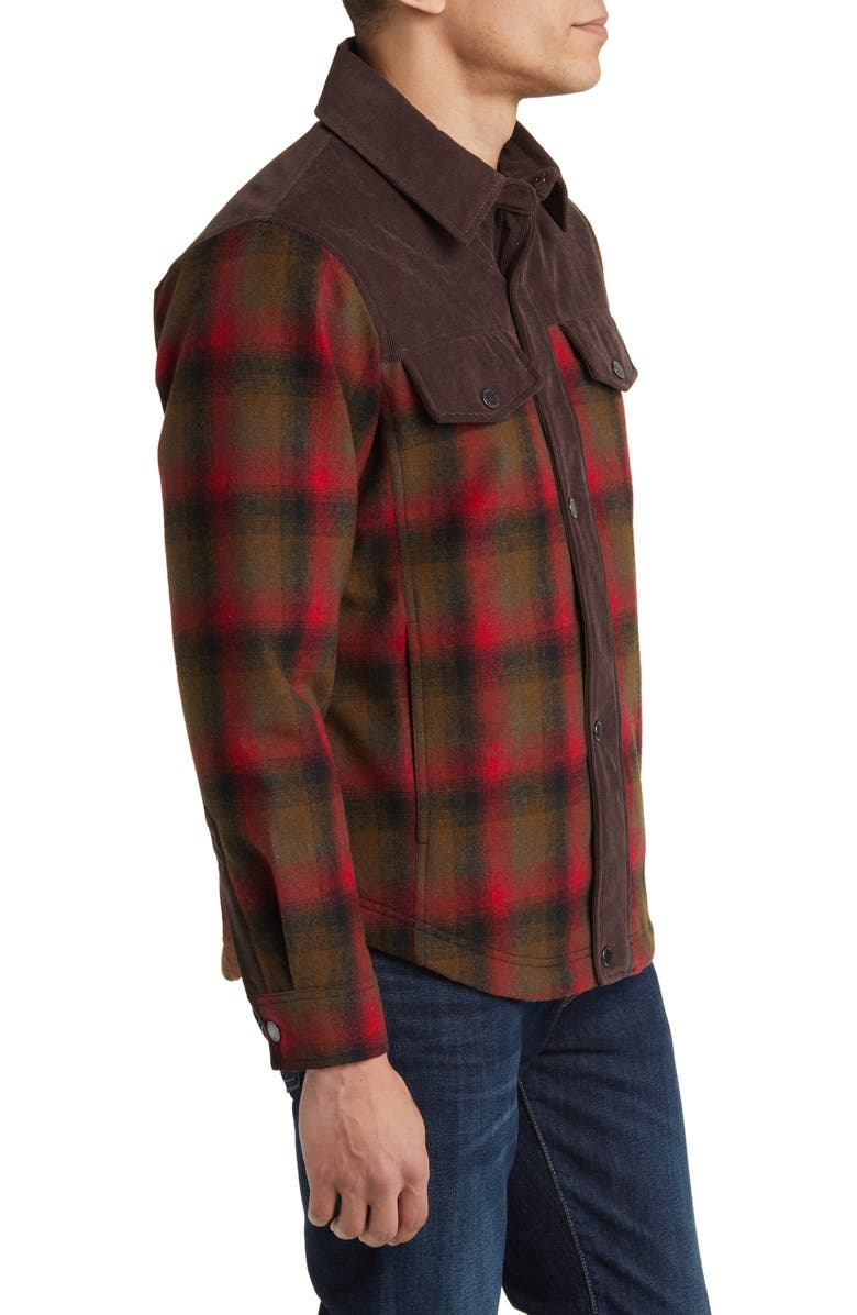 Pendleton Timberline Plaid Wool Blend Shirt Jacket, Alternate, color, 