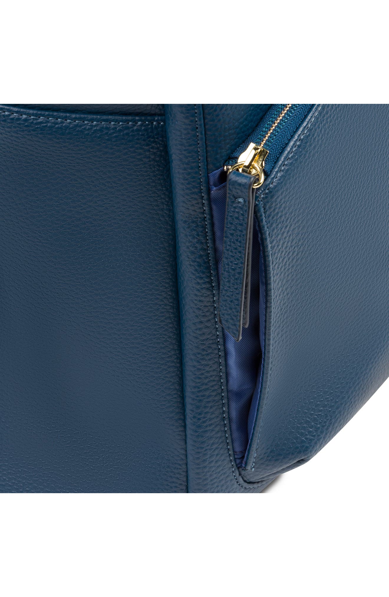 SWISSGEAR 9901 Faux Leather Laptop Backpack, Alternate, color, Navy