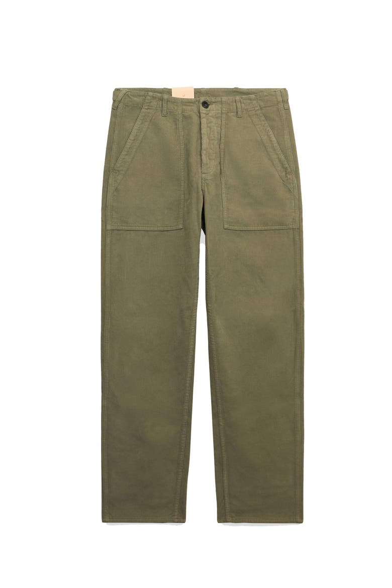 Newfatigue Corduroy Fatigue Trousers, Main, color, OLIVE
