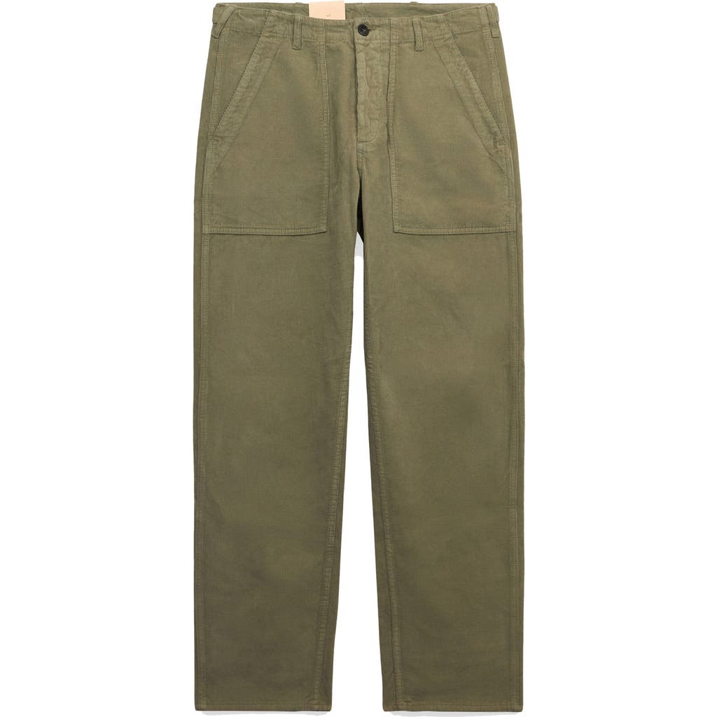 Fortela Newfatigue Corduroy Fatigue Trousers In Green