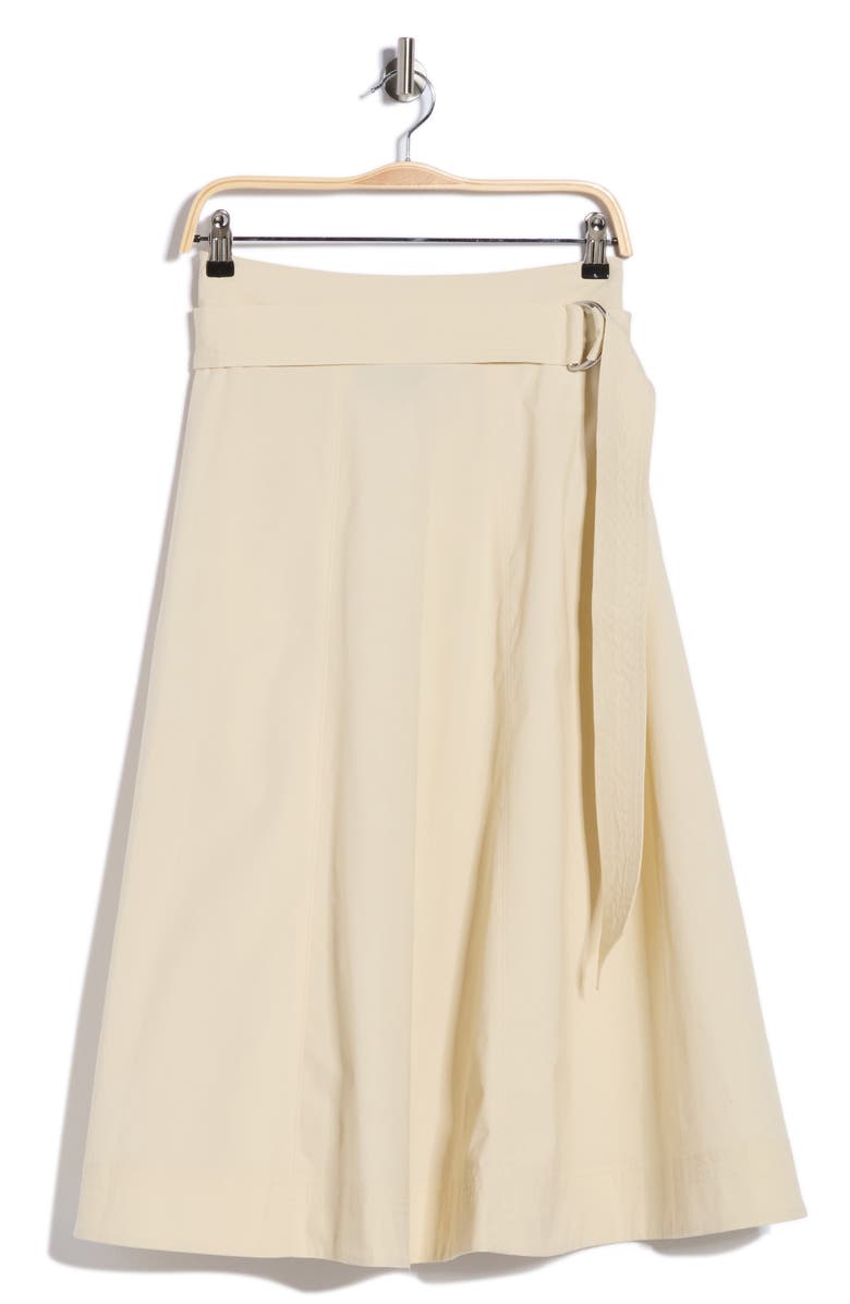 Veronica Beard Facia Stretch Cotton Midi Skirt, Alternate, color, Limestone