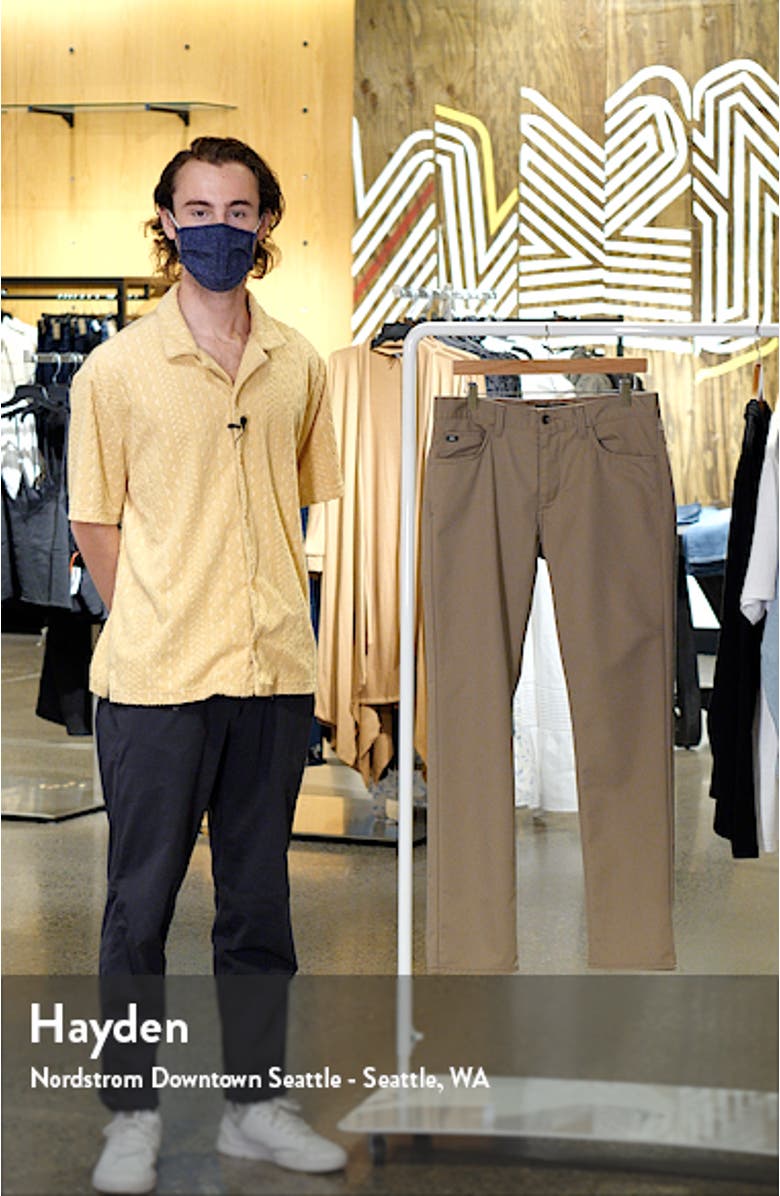 Men's Covina Slim Straight Leg Twill Pants, sales video thumbnail