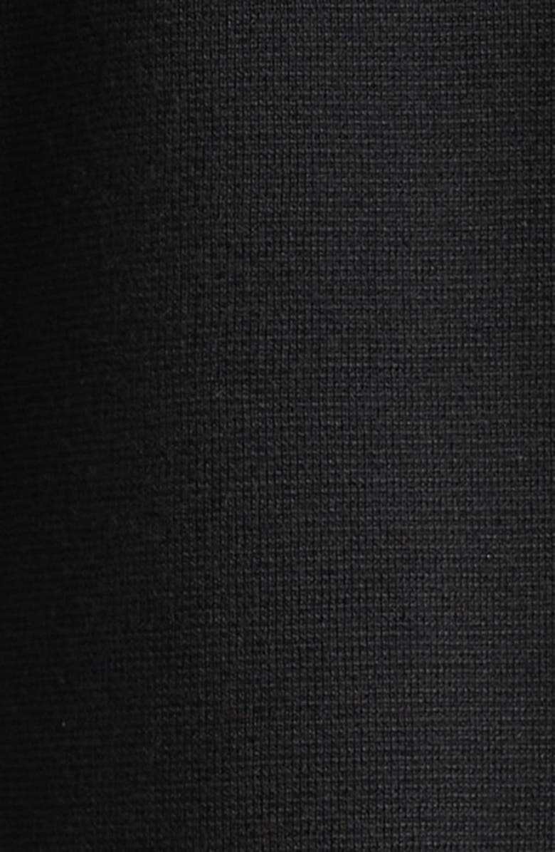 Moncler Hybrid Down & Wool Full Zip Hoodie, Alternate, color, Black