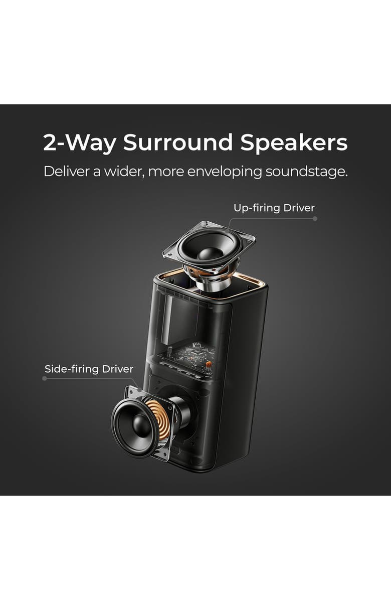 Ultimea Skywave Series, 5.1.4ch Sound Bar with Dolby Atmos, Alternate, color, Black