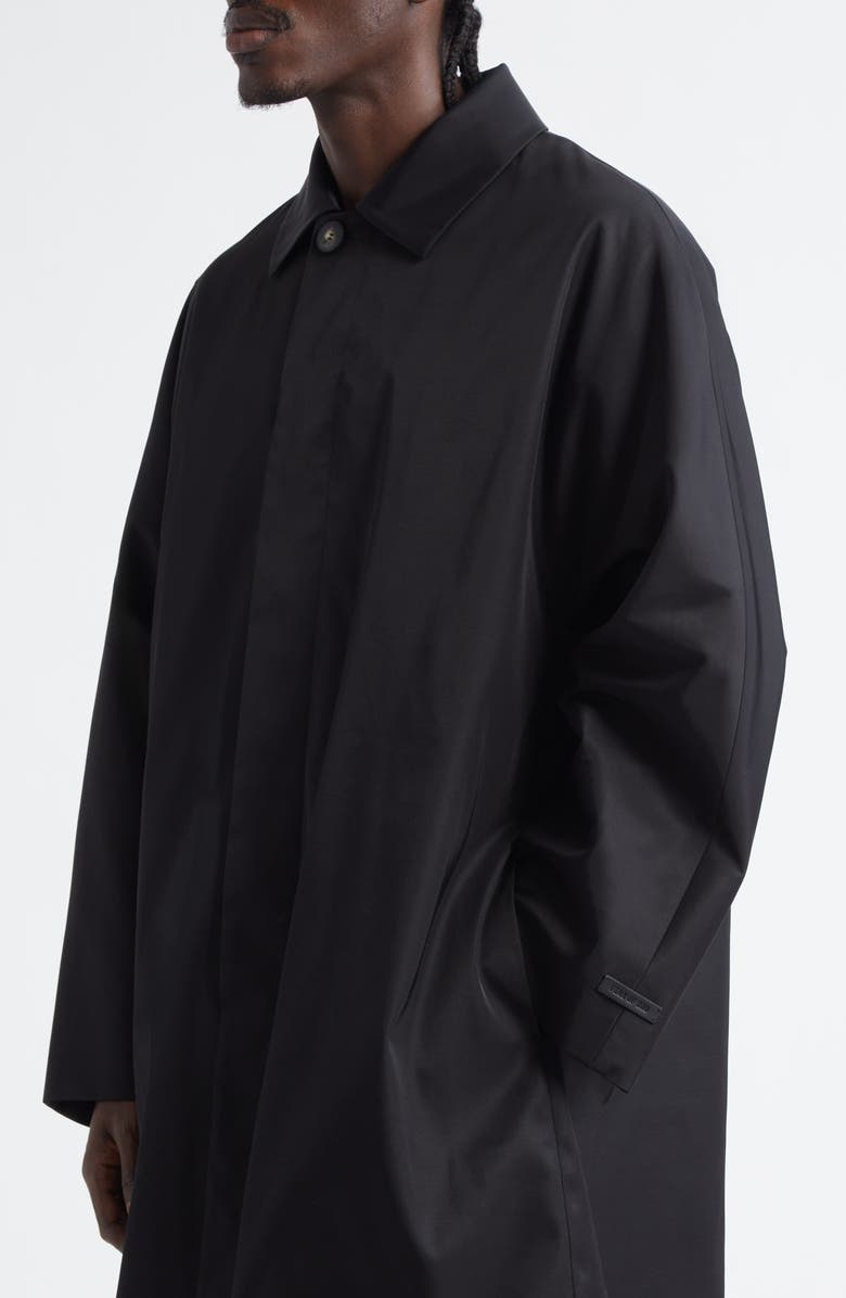 Fear of God Nylon & Wool Car Coat, Alternate, color, Black