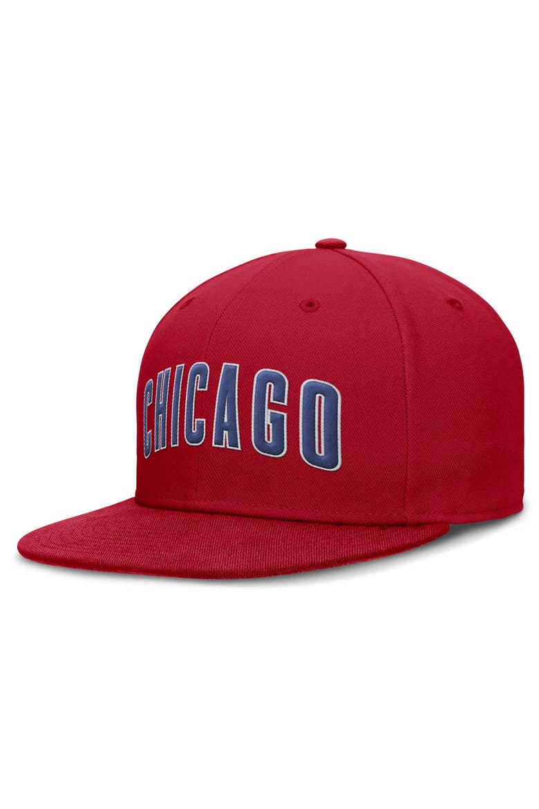Men's Nike Red Chicago Cubs True Performance Fitted Hat, Main, color, Red