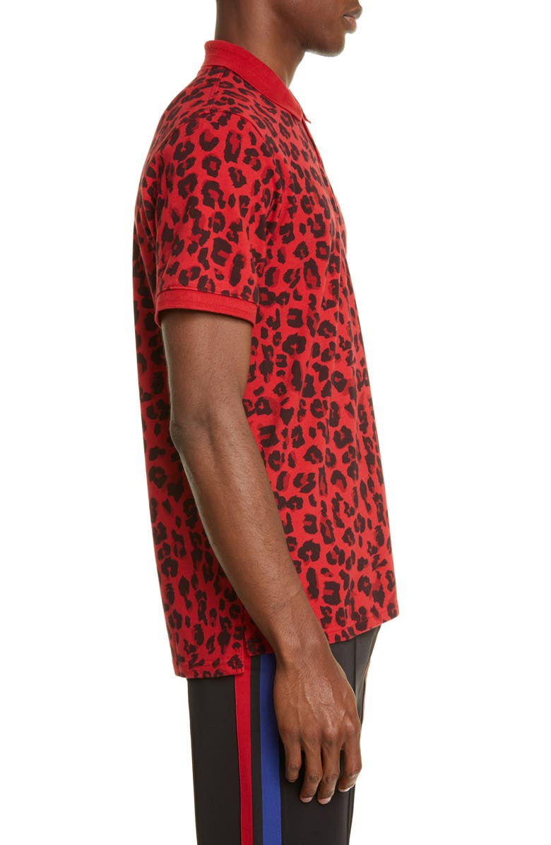 Ovadia & SONS Leopard Print Polo, Alternate, color, 
