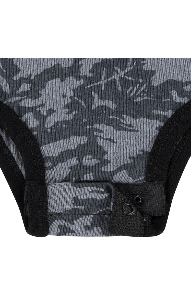 Nike Camo Bodysuit, Beanie & Bib Boxed Set, Alternate, color, Smoke Grey