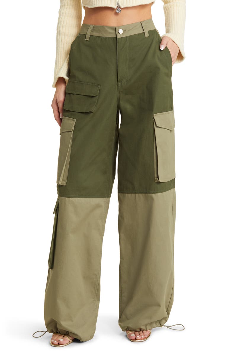 AFRM Colorblock Cargo Pants, Main, color, 