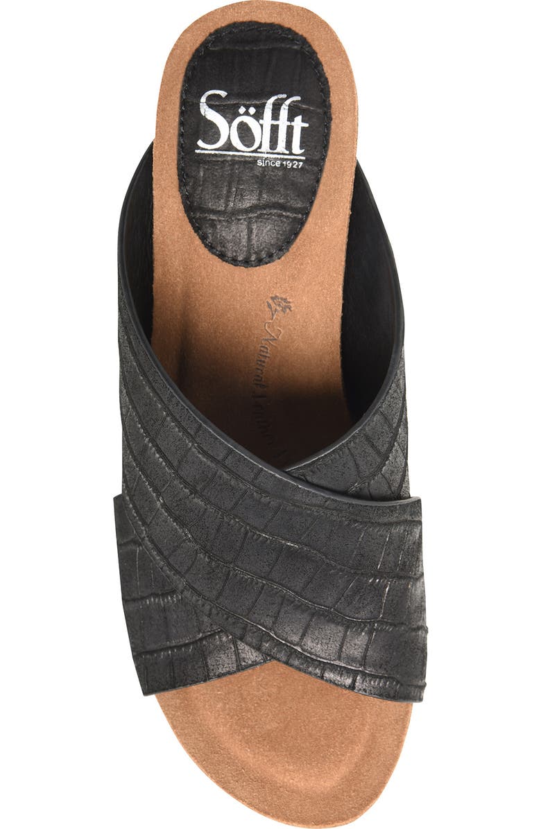 Söfft Ciera Crisscross Wedge Sandal, Alternate, color,