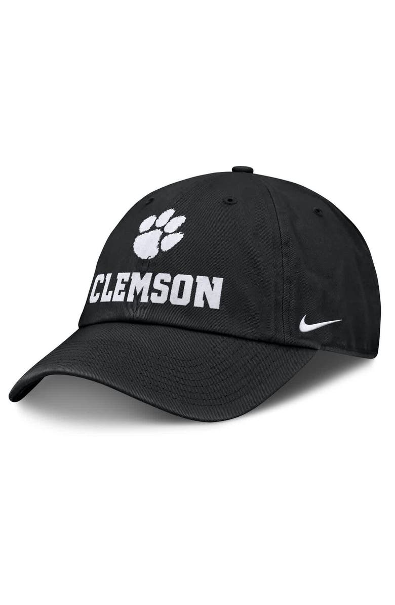 Nike Men's Nike Black Clemson Tigers 2025 Sideline Club Adjustable Hat, Main, color, 