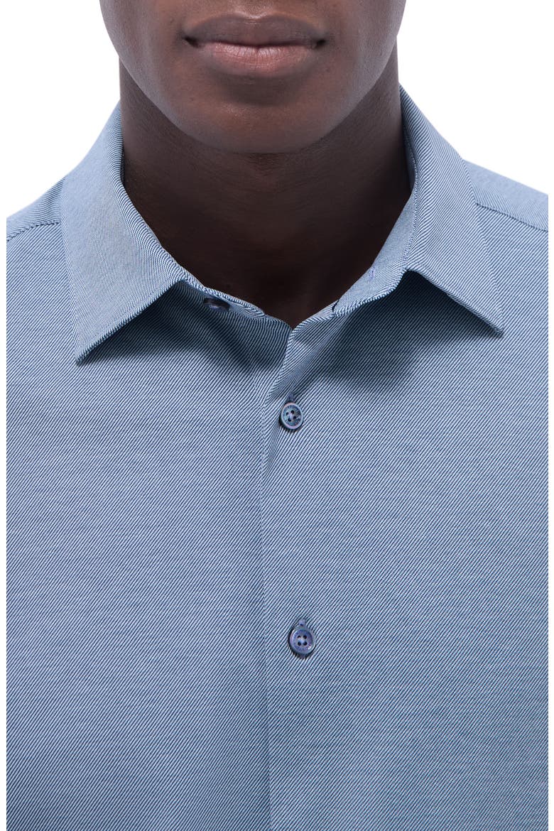 James OoohCotton® Button-Up Shirt, Alternate, color, INDIGO