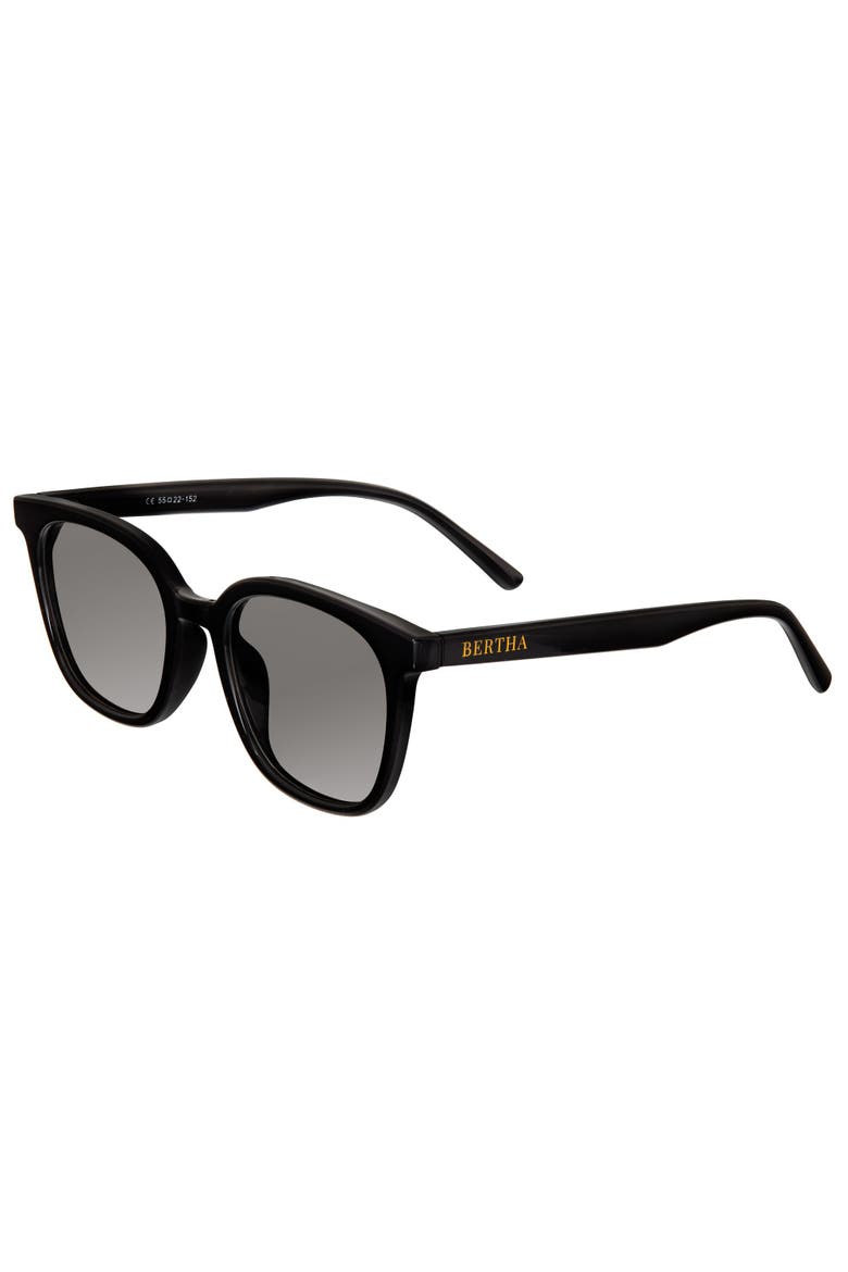 Betty Polarized Sunglasses, Main, color, Black/Black