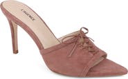 L'AGENCE Thames II Lace Up Pointed Toe Leather Mule