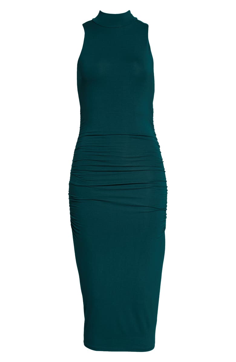 Halogen<sup>®</sup> Knit Mock Neck Body-Con Dress, Alternate, color, 