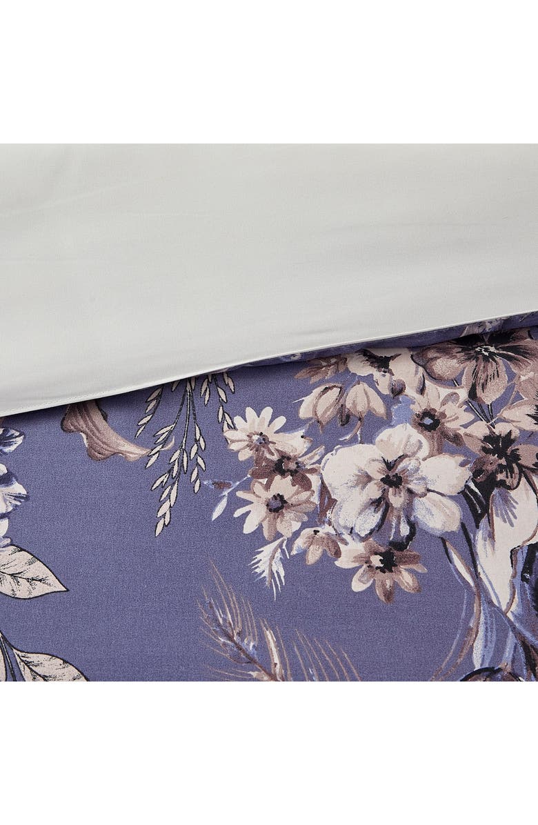Modern Threads Print Comforter & Sham Set, Alternate, color, Silver/ Purple