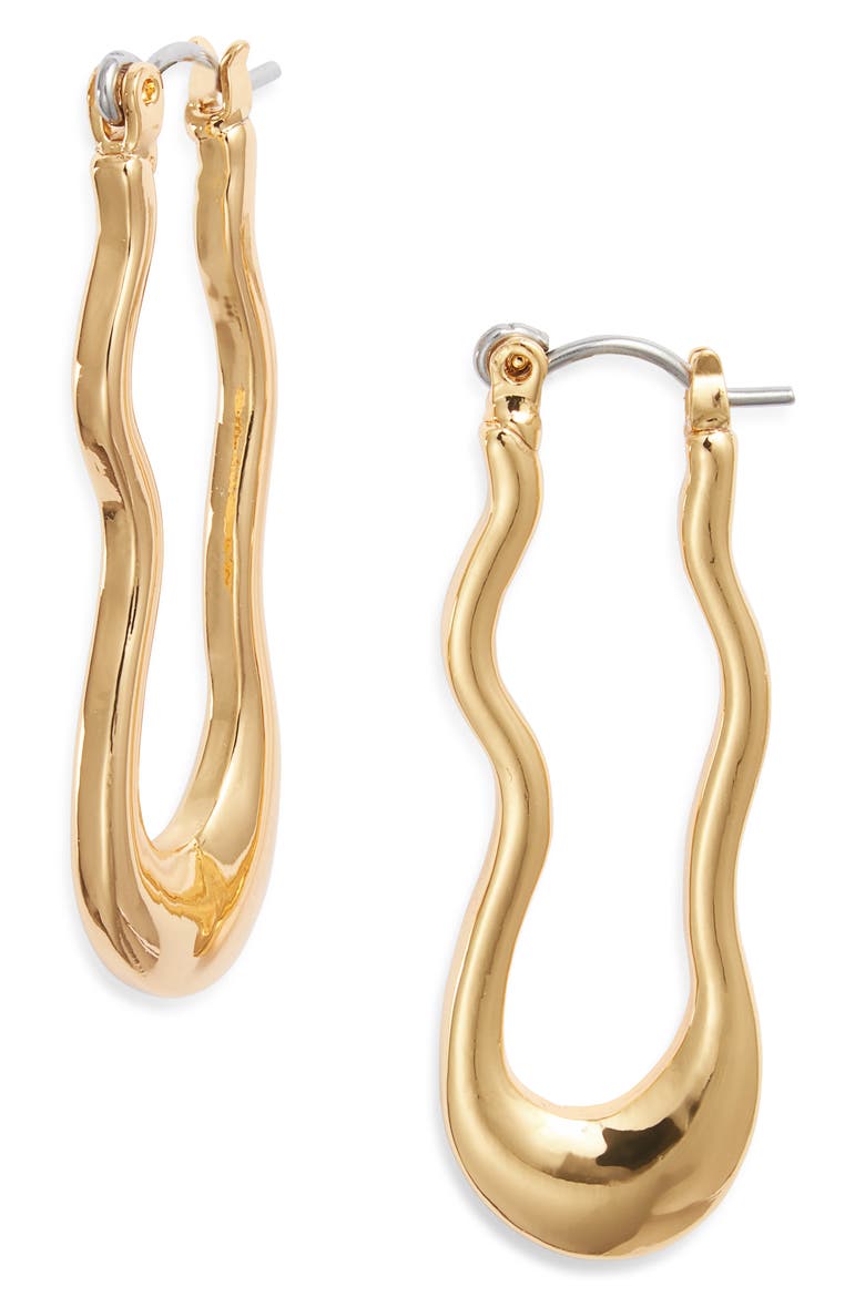 Drip Earrings, Main, color, GOLD