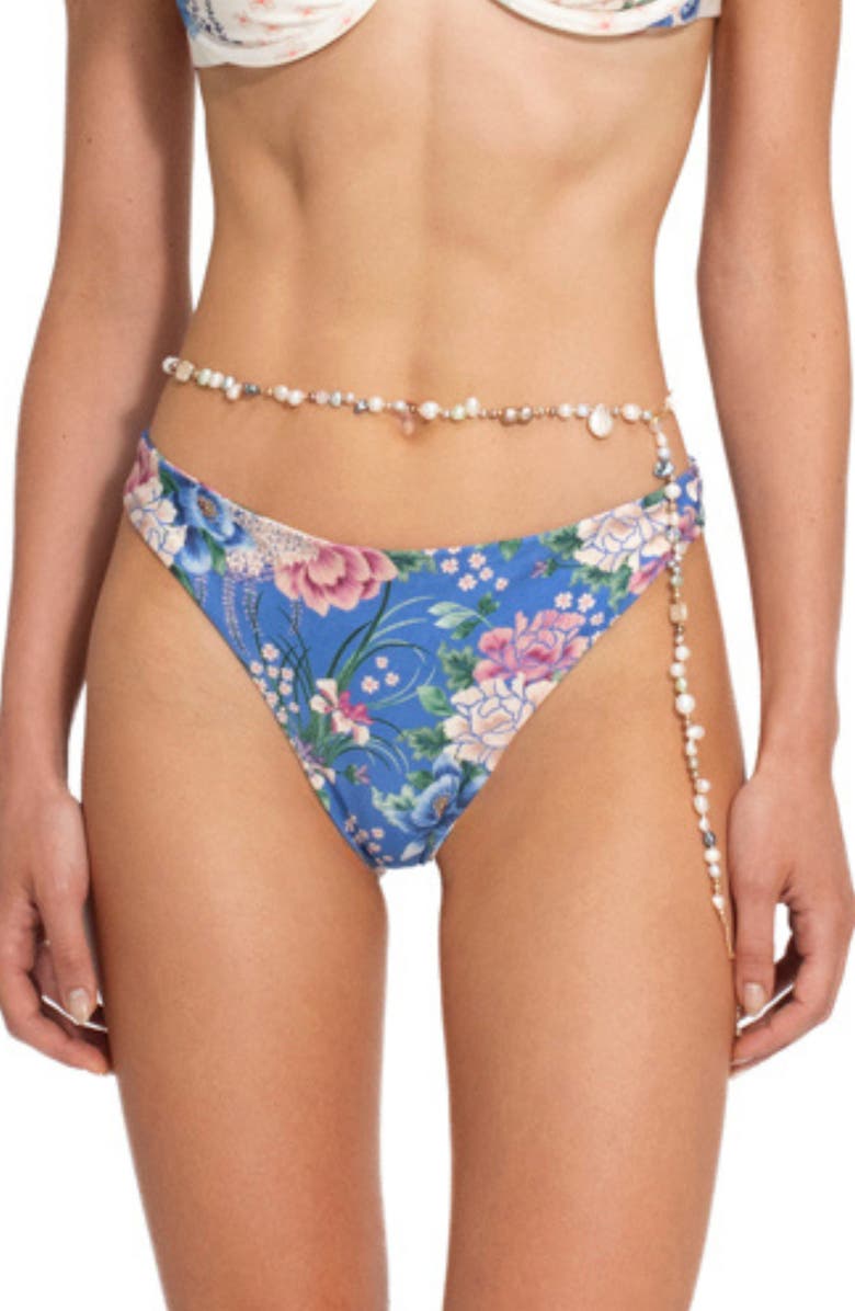 Agua Bendita Ilu Ivy Reversible Bikini Bottoms, Alternate, color, White