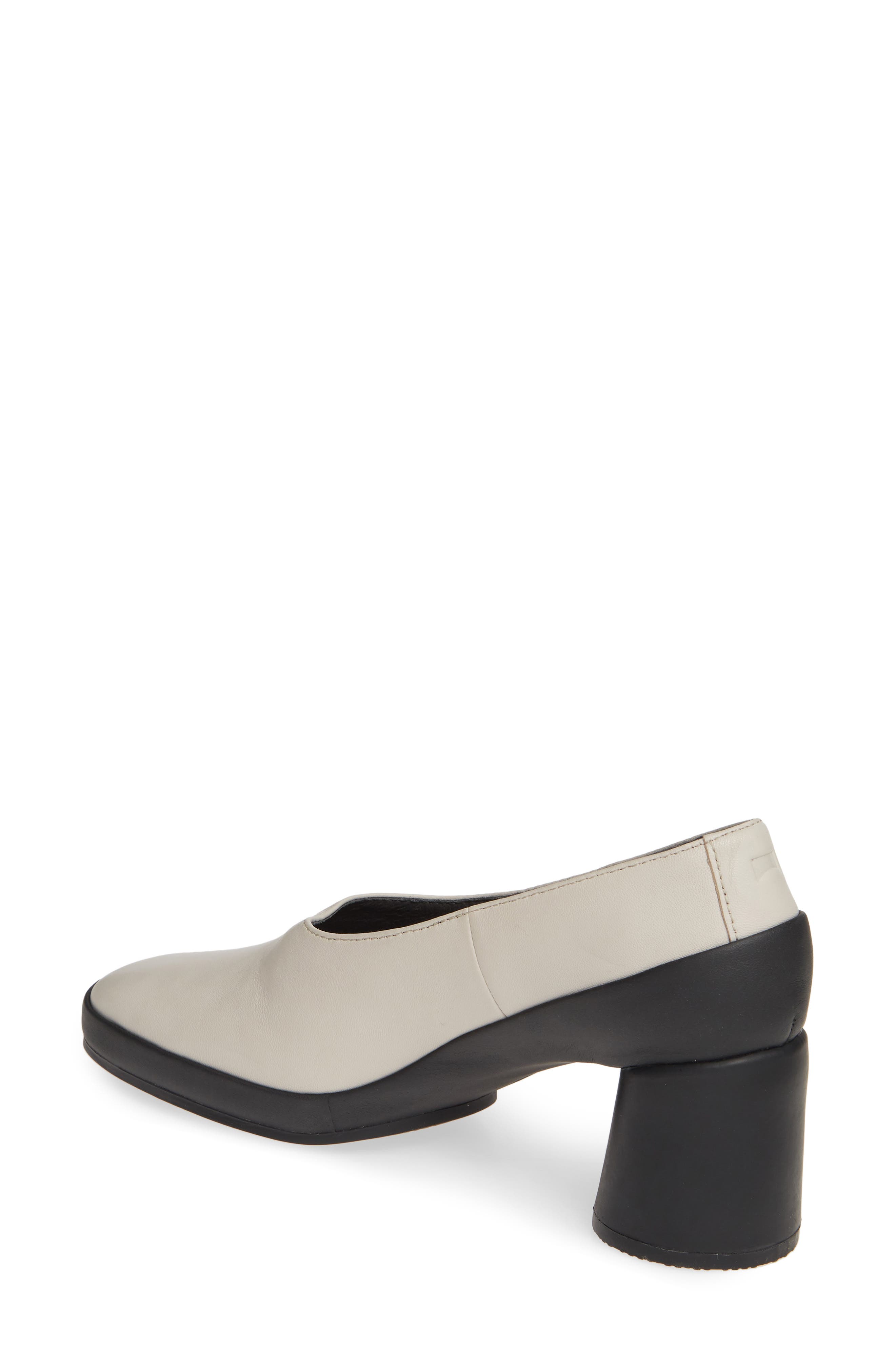 Upright Column Heel Pump, Alternate, color, BEIGE LEATHER