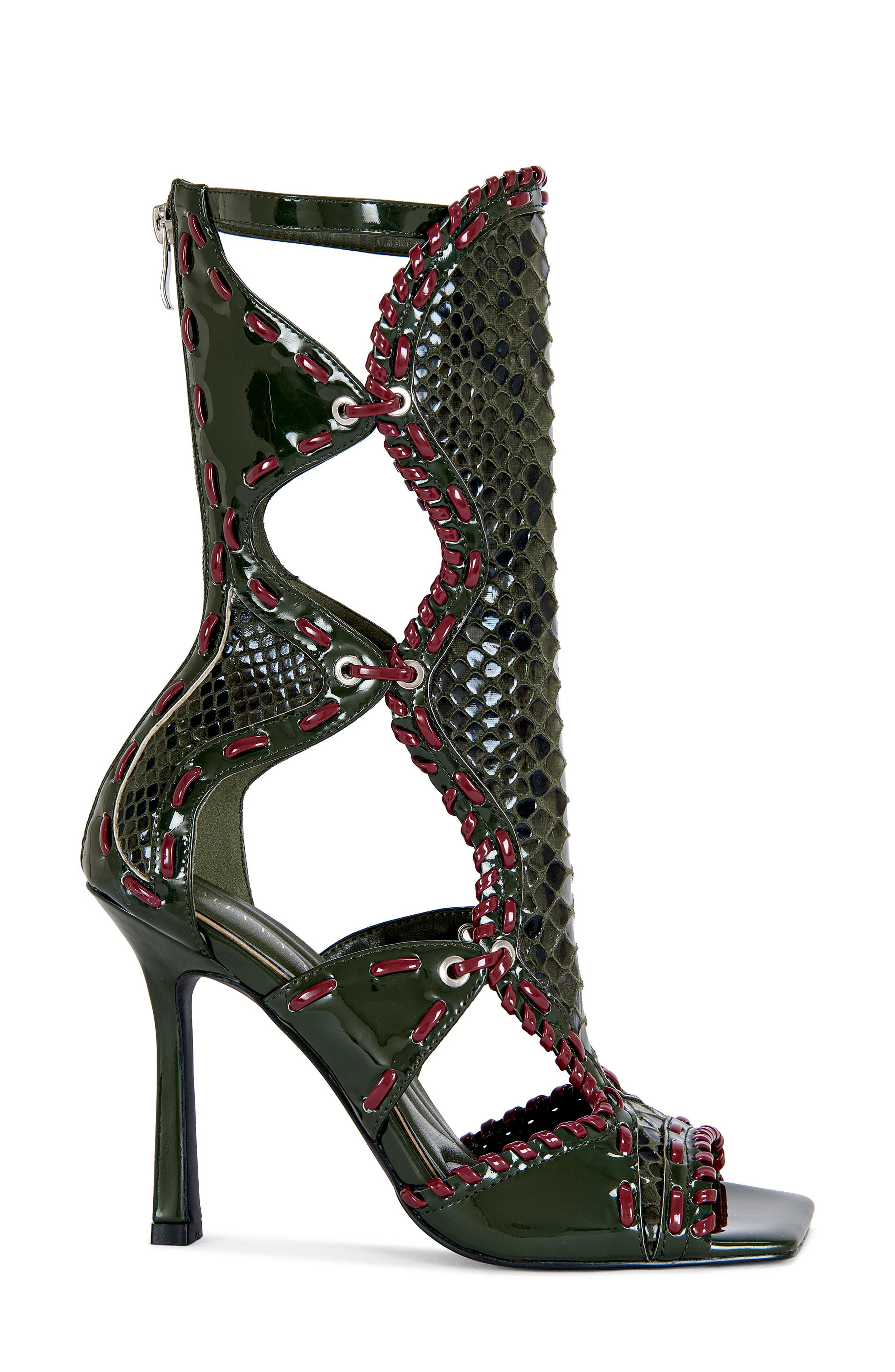 Indrani Bootie, Alternate, color, OLIVE