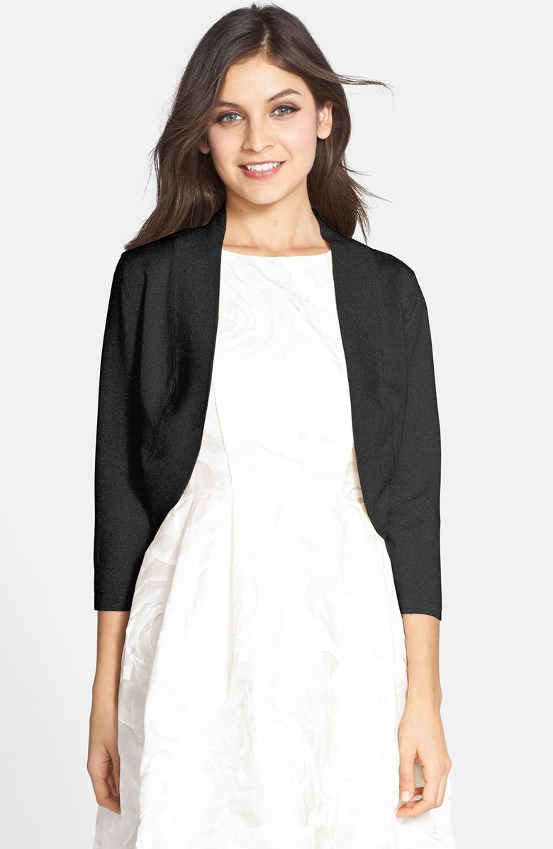 Glint Metallic Knit Shrug, Main, color, 