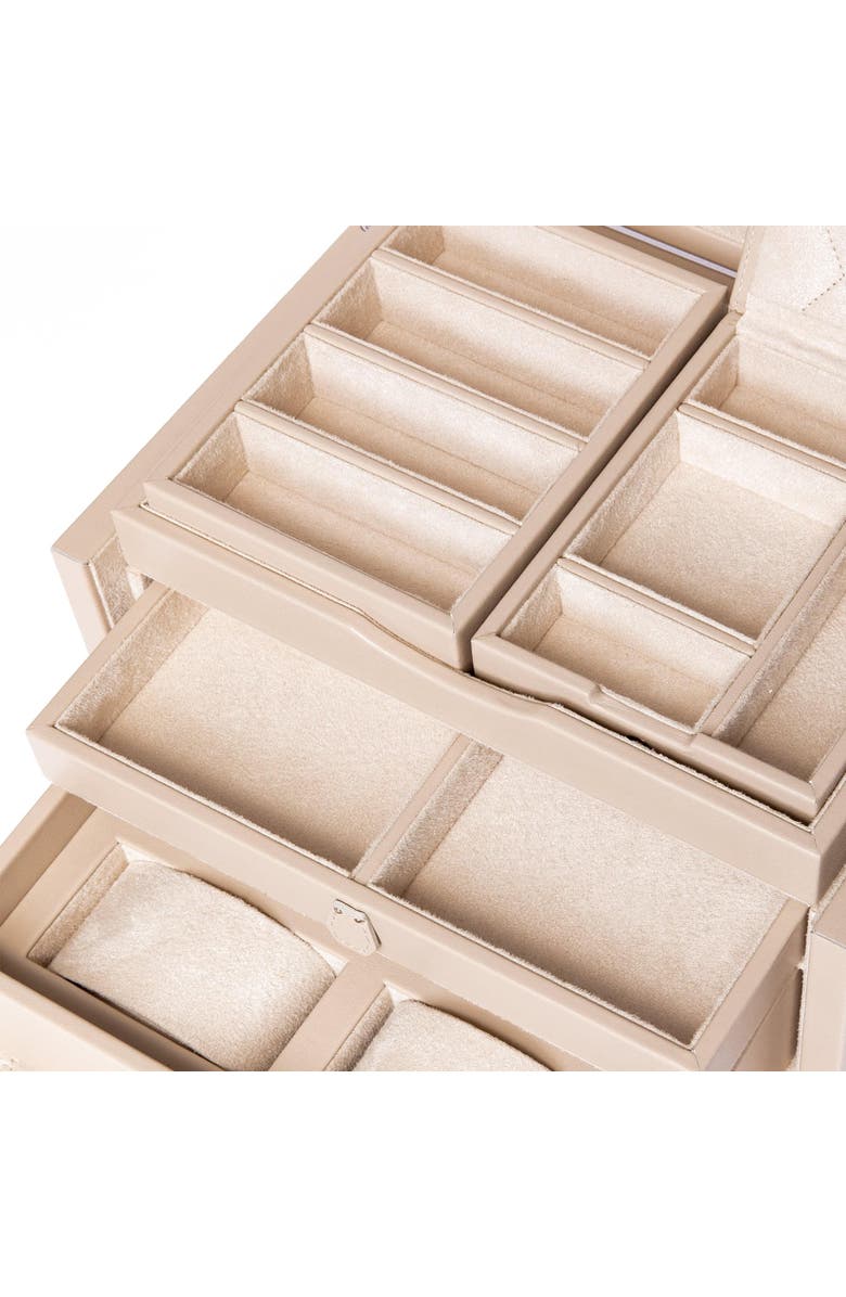 Rapport London Charlotte Jewelry Box, Alternate, color, Beige