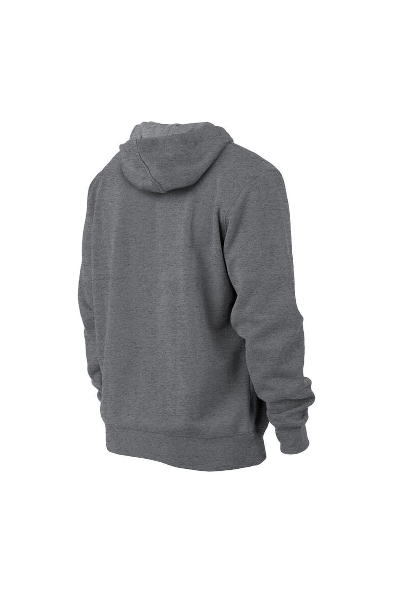 Men's New Era Heather Gray Detroit Lions Retro Pullover Hoodie, Alternate, color, Heather Gray