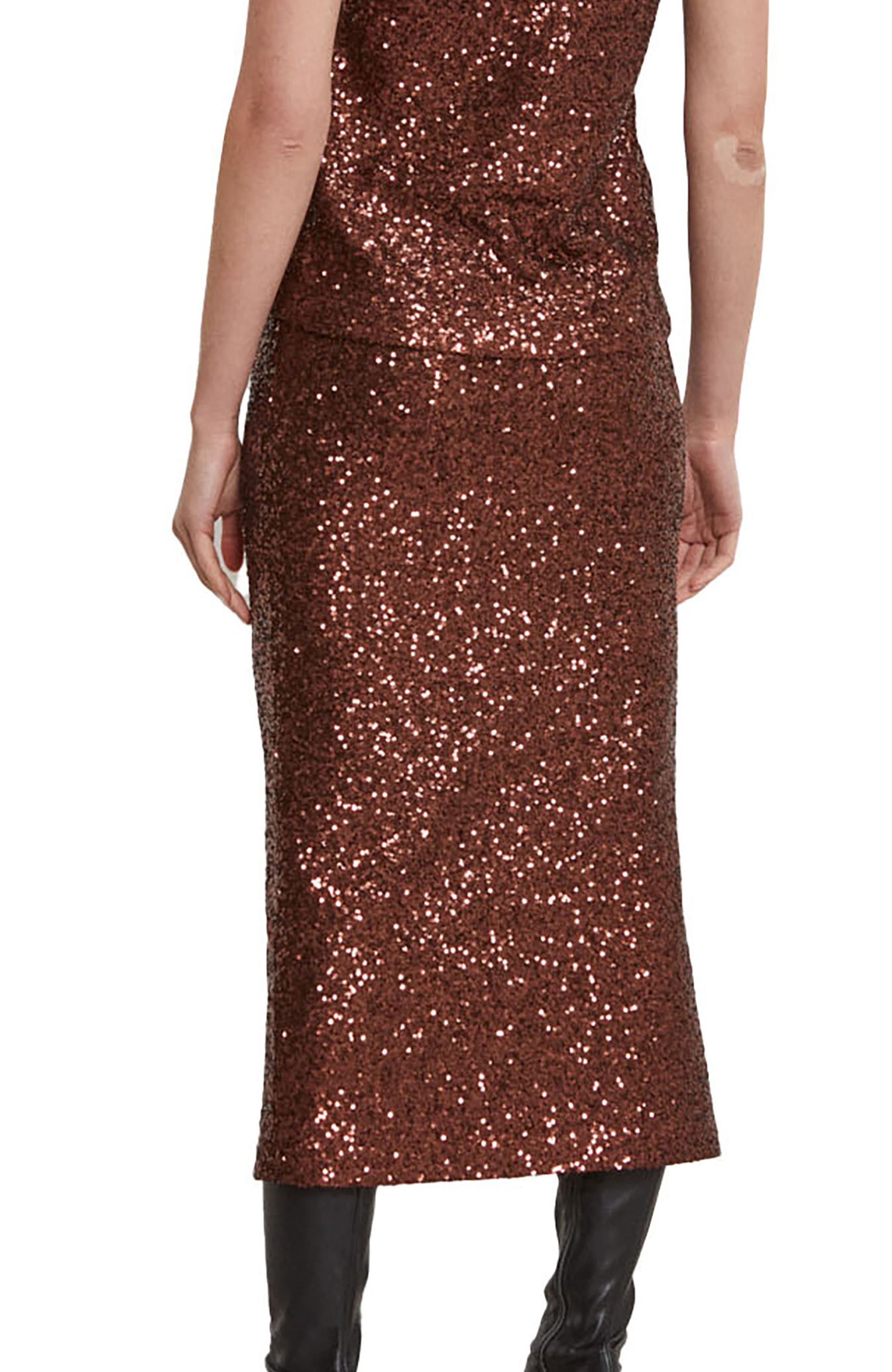 Longuette Skirt With Sequins - image 2