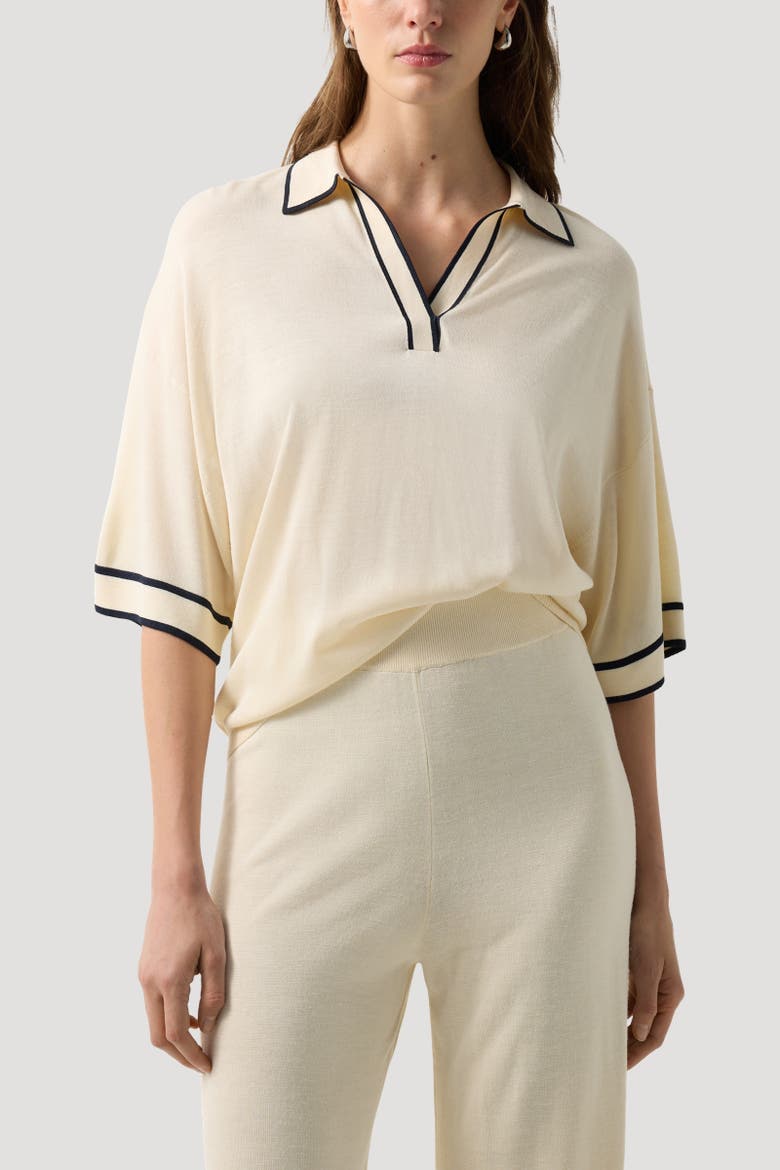 Knitted Shirt Paris, Alternate, color, Cream
